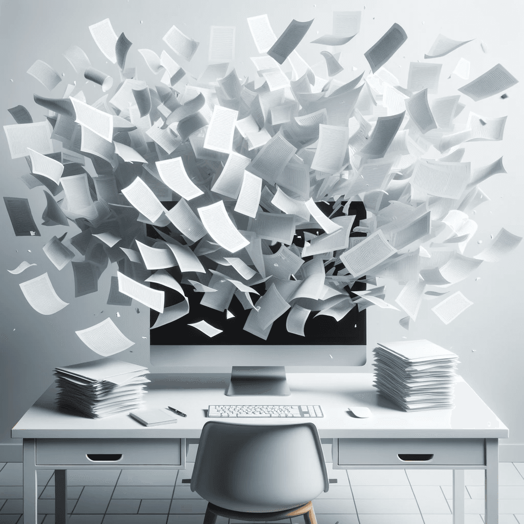 DALL·E 2023-10-24 21.53.36 - Realistic rendering of the prior clean workspace with a computer monitor as the focal point, but set against a plain white background. The screen rele.png